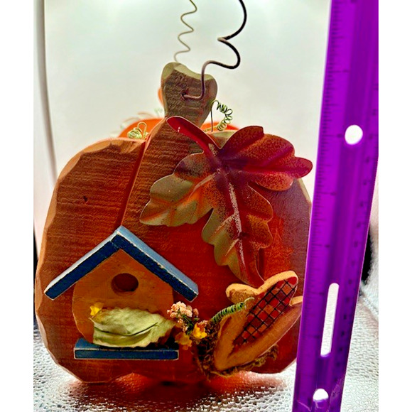 Vintage Fall Decor Wood Basket Hand Crafted - Picture 8 of 8